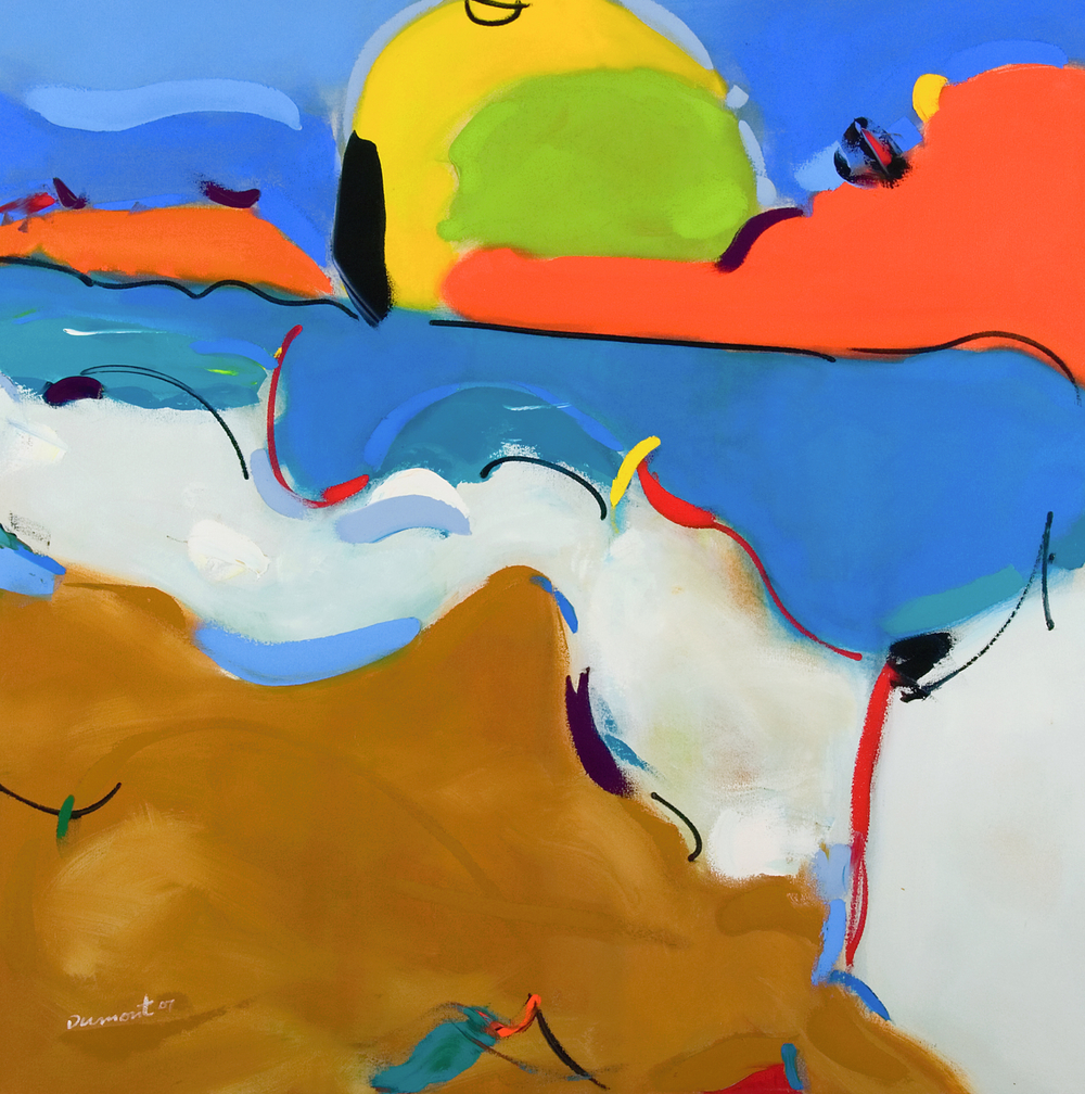 “Big Sur, ” 48″ x 48″ oil on canvas